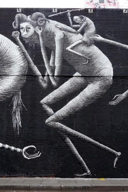 La nouvelle fresque de Phlegm, à Londres - Street Art