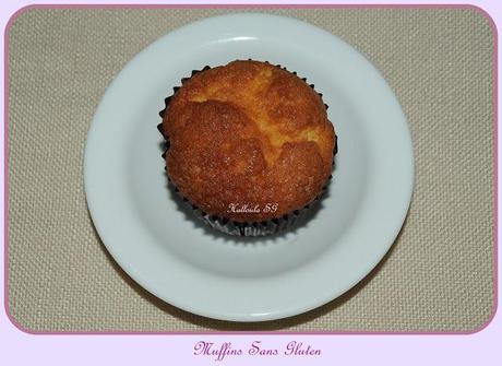 Muffins ou gâteau à l'orange sans gluten.