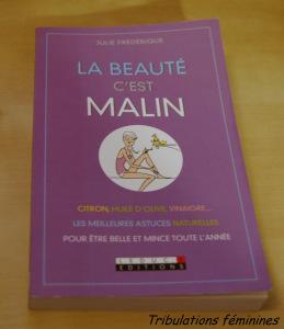 livre beaute malin