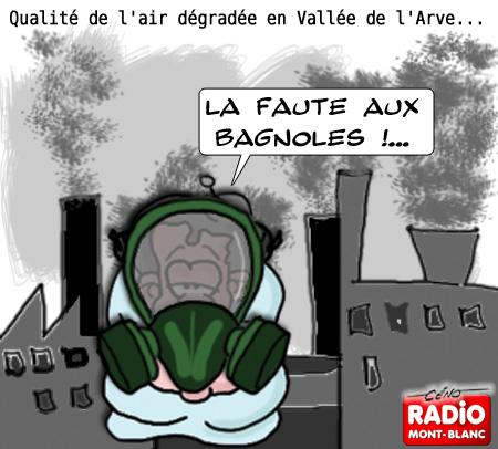 Céno Dessinateur - La Babole : Avec Radio Mont Blanc, la pollution en vallée de l'Arve