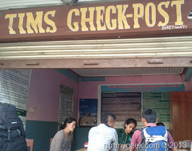 Tims Check post Nepal