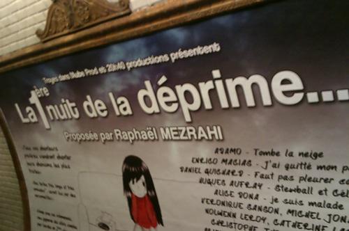 Première « Nuit de la Déprime » à Paris le 18 février