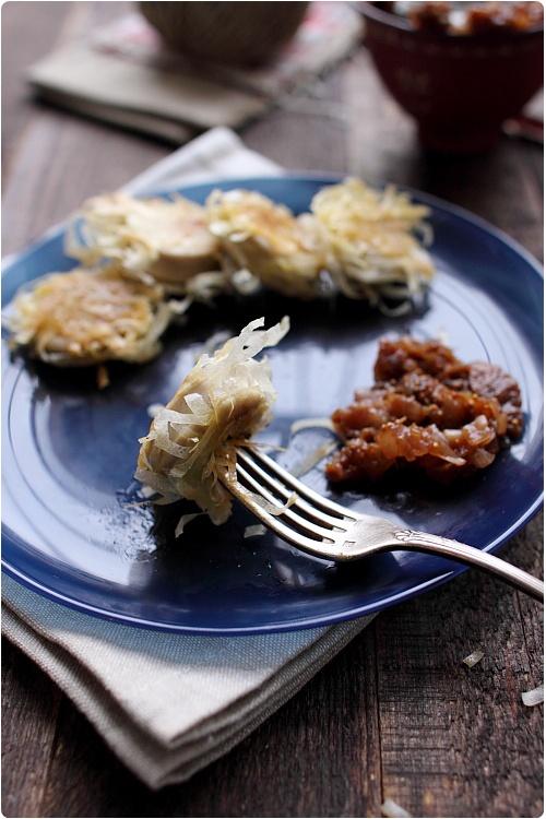 Boudin croustillant et compotée de figues
