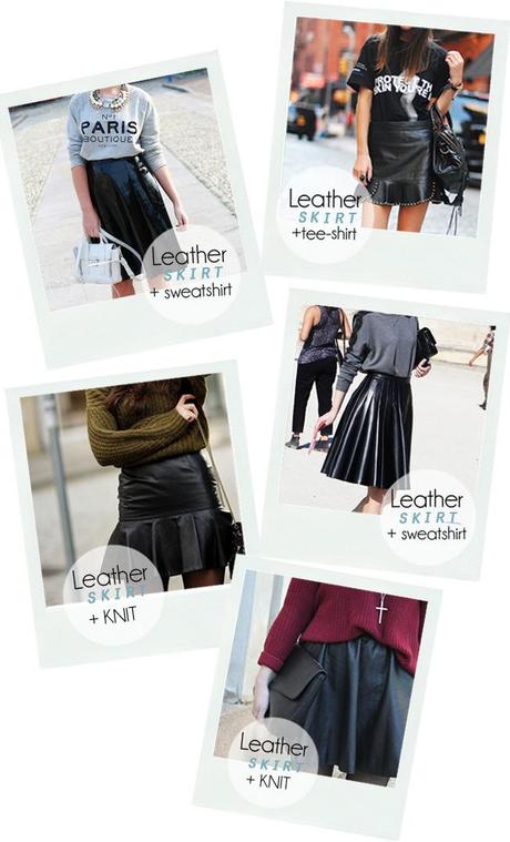 Get the look *LEATHER SKIRT***