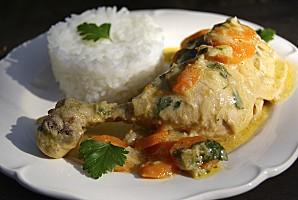 poulet, carotte, bière, persil, moutarde, plat mijoté, cuisse de poulet.JPG