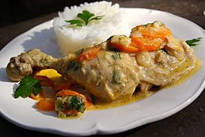 poulet, carotte, bière, persil, moutarde, plat mijoté, cuisse de poulet.JPG