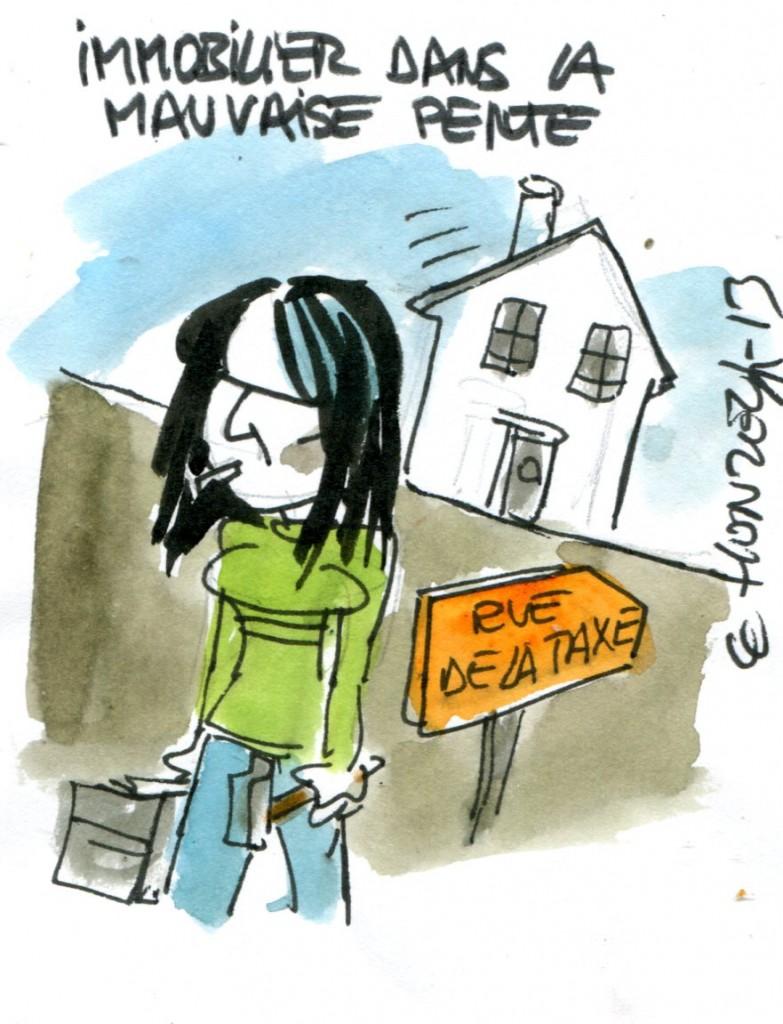 L'immobilier sur la mauvaise pente