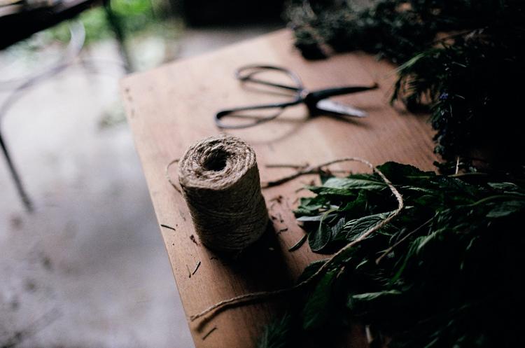 Drying herbs {Kinfolk}