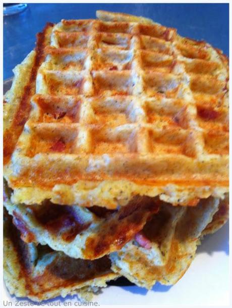 gaufre de pomme de terre et farine de lentille