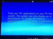 applications seulement pour Vita