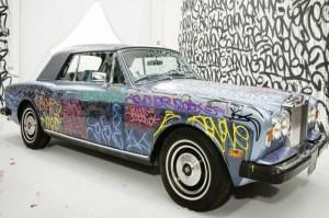 Rétromobile, Art curial et la Rolls de Cantona  mise aux enchères le 22 janvier  ( street art)