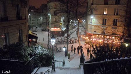 neige montmartre janvier 2013