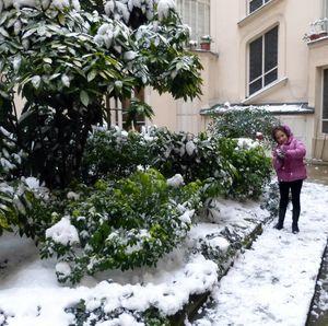 l'enfant et la neige