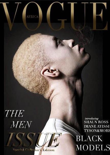 Shaun Ross en couverture de Vogue