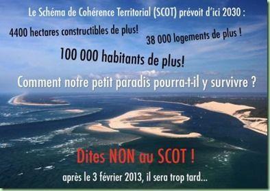 dites non au scot bassin d'arcachon