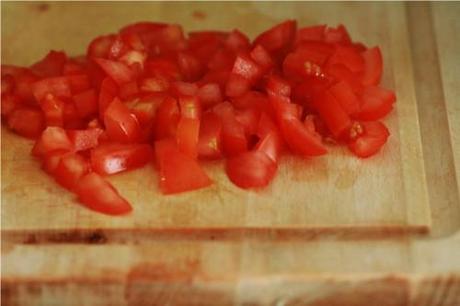 Poulet épicé et tagliatelles de courgettes aux légumes {Recette Zone / Paléo} tomates