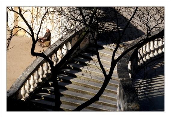 Jardins de la Fontaine, Nîmes, parcs, couleurs, lumière