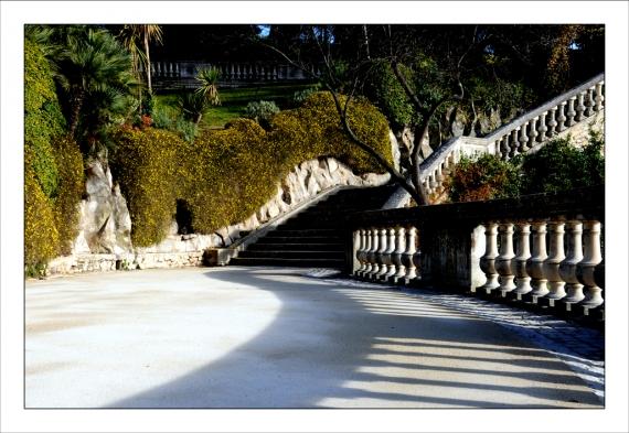Jardins de la Fontaine, Nîmes, parcs, couleurs, lumière