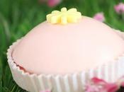 Domes fondants rose coeur cassis