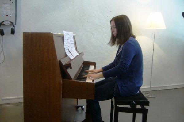 L'école de musique de Lomme était ce matin à la médiathèque : les jeunes musiciens du jour