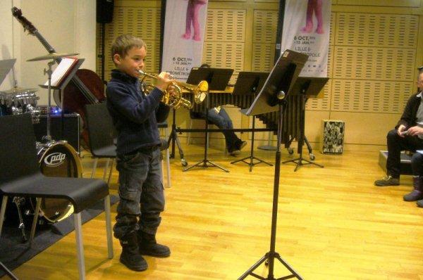 L'école de musique de Lomme était ce matin à la médiathèque : les jeunes musiciens du jour (suite)