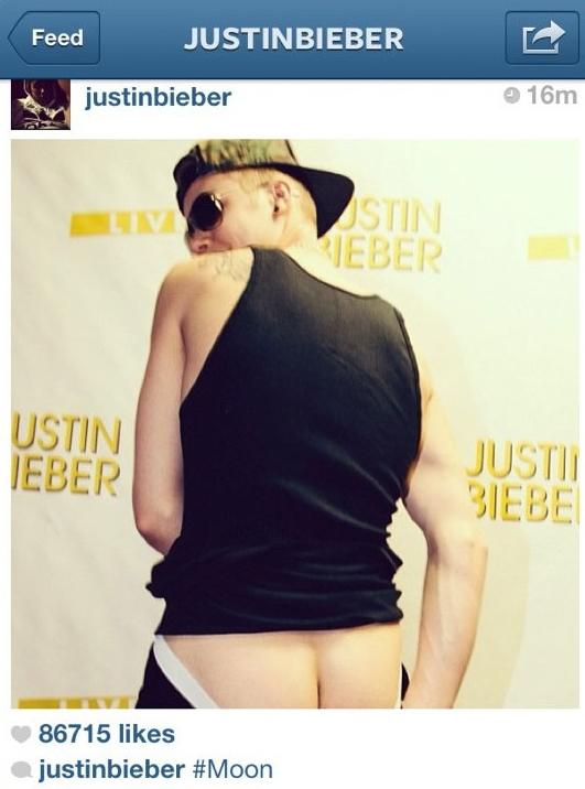 Photo : Justin Bieber montre ses petites fesses !