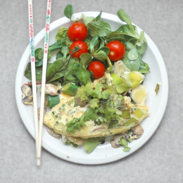 Trứng hấp chay ▲ Mon omelette vietnamienne