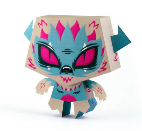 Papertoys ‘Little Evil’ de Tougui (x 4)