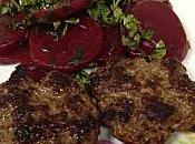 Rissoles boeuf Salade Betteraves