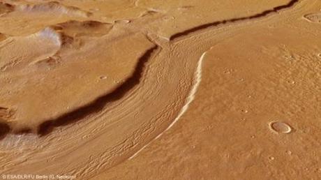 Perspective view of Reull Vallis large