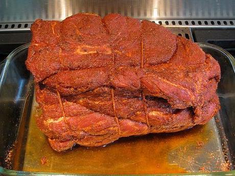 Pulled pork - Le porc le plus tendre des USA La viande avec le rub