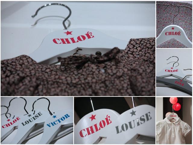 Cintres personnalisés chez Ma caisse à jouets