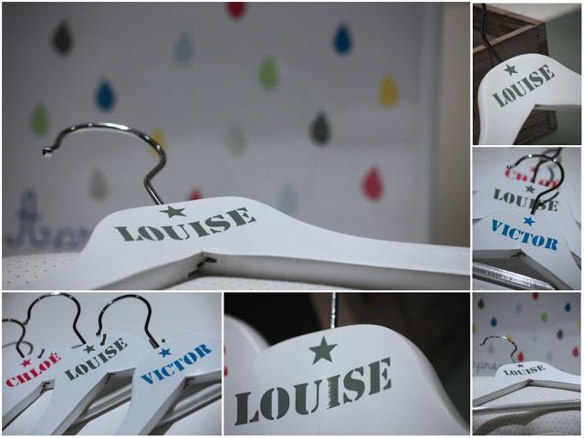 Cintres personnalisés chez Ma caisse à jouets