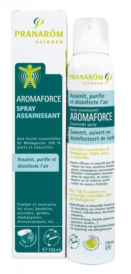 Le nouveau spray assainissant Aromaforce, à utiliser partout !