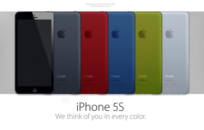 Concept iPhone 5S (ou 6) tout en couleurs...
