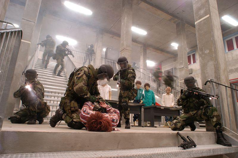 En stage . Dans les locaux du centre d'entraînement des forces spéciales, l'escadron «Invex», spécialisée dans la lutte contre le terrorisme et les prises d'otages, participe à un exercice de simulation. Les forces spéciales de l'armée Française sont au cœur de l'engagement au Mali. Elles combattent en première ligne et encadrent certaines unités de l'armée malienne.