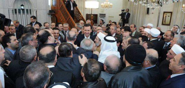 Bain de foule du président Assad