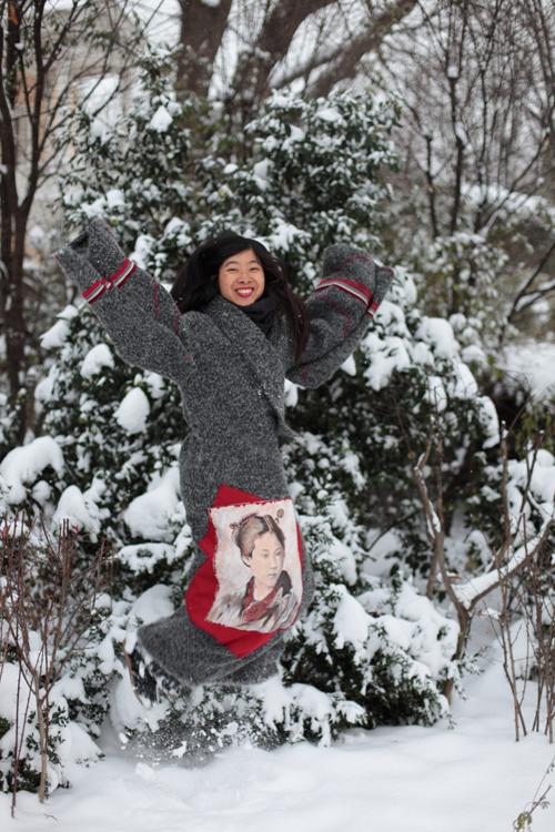 ~ Manteau kimono (le retour) sous la neige ~