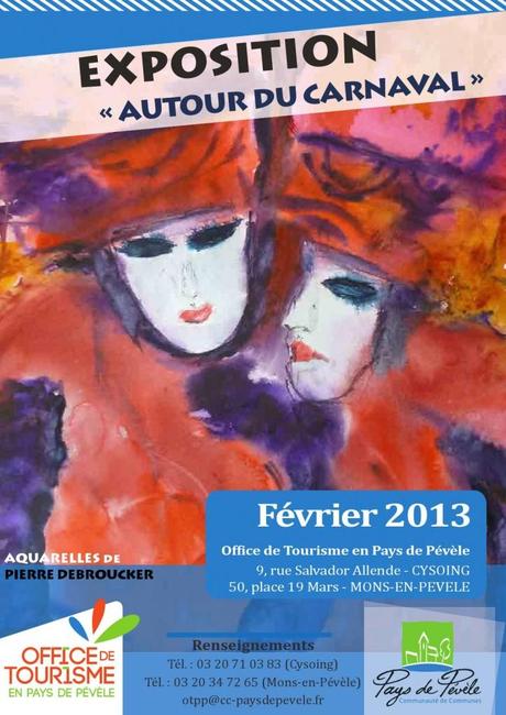 Autour du Carnaval – exposition de Pierre Debroucker à l’Office de tourisme en Pays de Pévèle