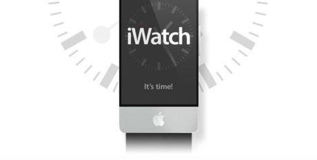 Concept d'une iWatch connectée à votre iPhone...