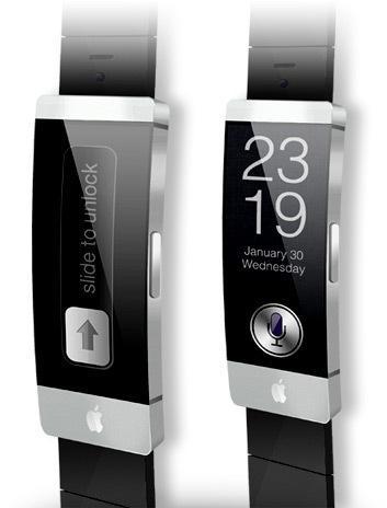 Concept d'une iWatch connectée à votre iPhone...