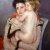 1902-03, Mary Cassatt : Reine LeFebvre Holding a Nude Baby