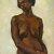 1943, Maurice Boitel : Femme noire en buste