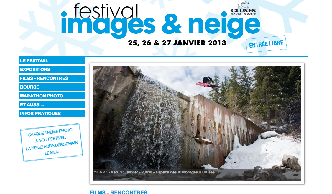 images et neige: FILMS - Festival Images & neige - Expos photos - Cluses - Haute-Savoie