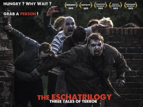  Ciné,cinéma,infos ciné, infos cinéma, résumé,réalisateur,scénariste,acteurs, pays année,durée,critique,note,bande annonce,producteur, interview , interview du réalisateur,the eschatrilogy, Damian Morter,Stuart Wolfenden, Sarah Jane Honeywell,Sam Cullingworth, Tim Mcgill Grieveson, 2012,angleterre,zombies,film à sketches, gore,enfants,3 histoires, Safehouse Pictures,film indépendant,sexy