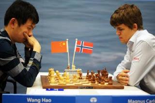 Échecs : Wang Hao 1/2 Magnus Carlsen ronde 11 - Photo © Tata Steel 
