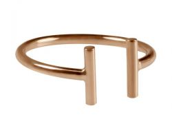 Gold strip open ring
