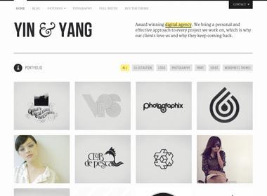 Ying and yang theme wordpress