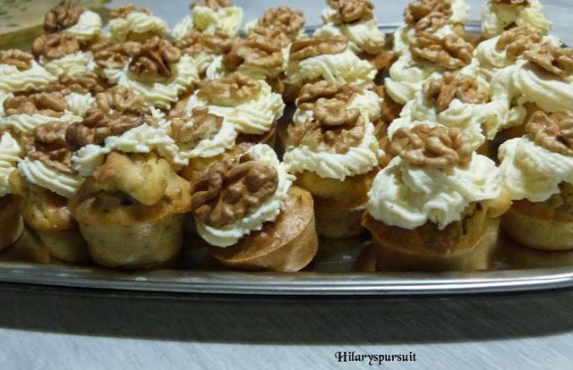 Cupcake aux noix et chèvre / Walnut and goat cheese cupcakes