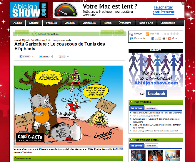 Caric-Actu sur Abidjanshow.com-Les Aventures de Yoyo.com